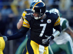 Steelers quarterback #7 Ben Roethlisberger during the AFC Divisional Playoff Game between the Pittsburgh Steelers and the New York Jets on Saturday January 15, 2005. 