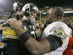 Ben and David Garrard after Saturday's game.