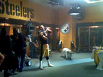 Ben during his Super Bowl commerical shoot.