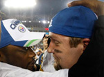 Coach Tomlin and his quarterback on Super Bowl Sunday.