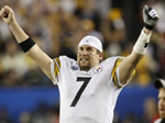 Ben celebrates during Super Bowl XLIII.
