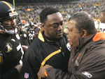Ben, Mike Tomlin & Romeo Crennel -  November 11, 2007