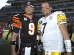 Carson Palmer and Ben Roethlisberger.