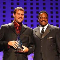 Ben with NFL broadcaster James Brown.