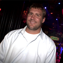 Ben at "Body English" in the Hard Rock Cafe after the event.