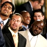 Ben and the Steelers at the White House in 2006.