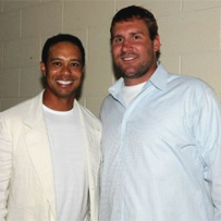 Tiger Woods and Ben at last month's  Tiger Jam XII, 2009.