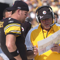 Ben with Bruce Arians, 2007.