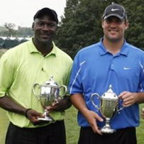 Michael Jordan and Ben at this year's U.S. Open Challenge.