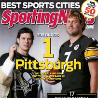 Ben and Sidney Crosby on the cover.