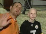 Screen capture: Ben meets his biggest fan, Joseph DeBacco.