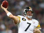 Pittsburgh Steelers quarterback Ben Roethlisberger throws during the first quarter of an NFL football game against the St. Louis Rams, Thursday, Dec. 20, 2007, in St. Louis.