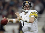 Ben throws a pass during Thursday's win against the Rams.