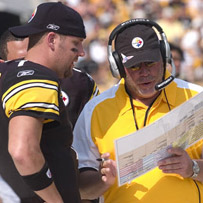 Ben with Bruce Arians, 2007. 